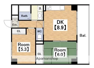 メゾンリヴィエール【5階】の間取り