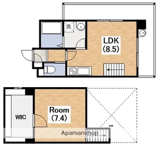 グレース長居【6階】の間取り