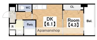 メイクス天王寺南【2階】の間取り