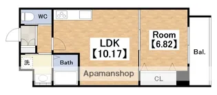 エムズスクエア西田辺【501号室】の間取り