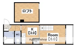 リバーパーク中野【401号室】の間取り