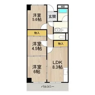 エムテック藤井寺【103号室】の間取り