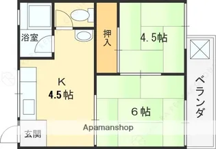 原ハイツ【2階】の間取り
