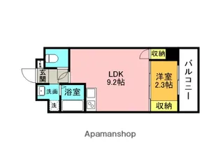 キャッスルプラザ甲子園【307号室】の間取り