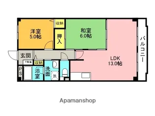 ラヴィール若宮【4階】の間取り