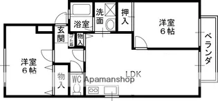 ラピュタ武庫之荘【201号室】の間取り