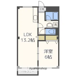若菱ハイツ【2階】の間取り