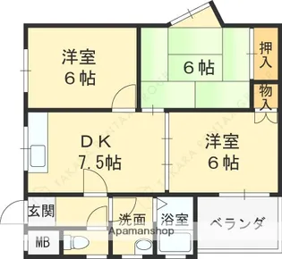 リアライズ新甲陽Ⅱ【1階】の間取り