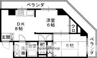 大都ハイツ【203号室】の間取り