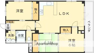 ドゥエリング北夙川【2階】の間取り