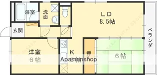 プティヴィラ【3階】の間取り