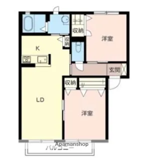 アトレ安堂寺【2階】の間取り