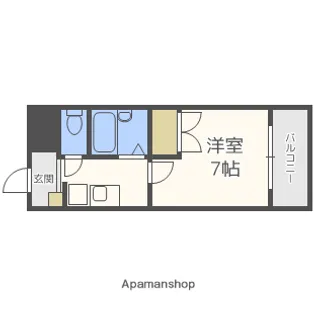 ジョリーアビタ白峰【3階】の間取り