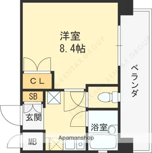 グランシャリオWEST【2階】の間取り