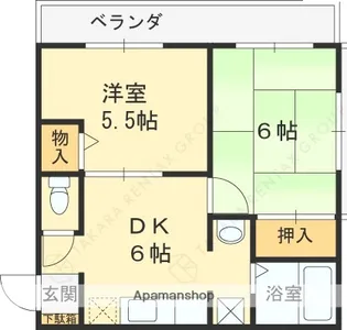 グリーンフォレスト西宮7【1階】の間取り