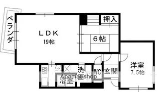 シロハイヌ門戸【1階】の間取り