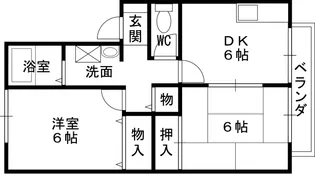 ティエラ甲東園【2階】の間取り