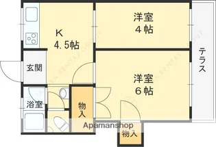 濱田マンション【102号室】の間取り