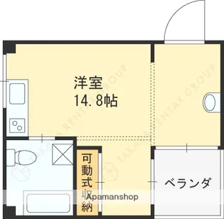 兵庫県芦屋市上宮川町【マンション】の間取り