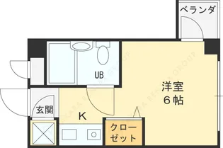 キューブ武庫川Ⅵ【5階】の間取り