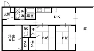 ラポール新伊丹【1階】の間取り