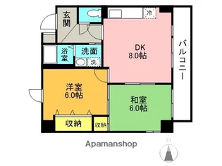 ゼハールト橘【2階】の間取り