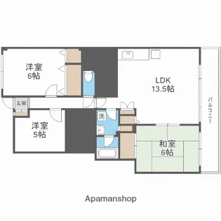 ファースト園田【6階】の間取り