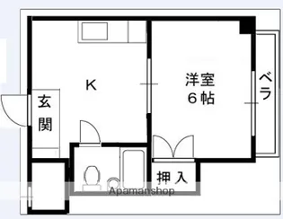 エンプレス南塚口【203号室】の間取り