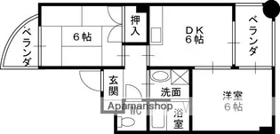 MIZUKI武庫之荘【1階】の間取り