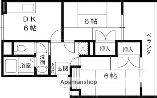 エル南武庫之荘【1階】の間取り