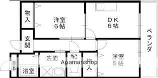 フローレンステラモト【102号室】の間取り
