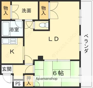 プレシード【B301号室】の間取り