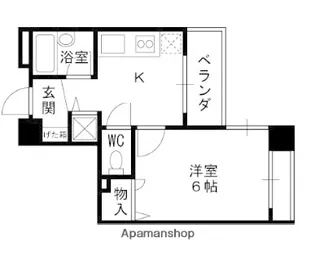 APRICITY西宮駅前【10階】の間取り