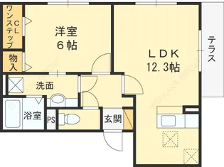 フローリッシュ【1階】の間取り