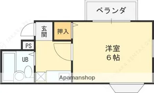 ハイツ笹【302号室】の間取り