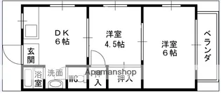 乾マンション【201号室】の間取り