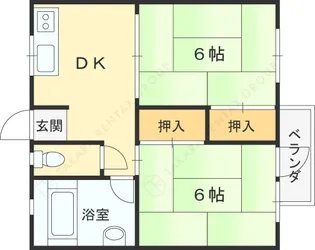 青葉ハイツ【3階】の間取り