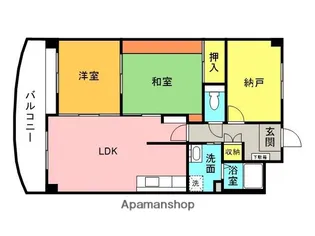 パラシオン武庫之荘【3階】の間取り