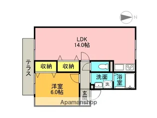 エトワール【102号室】の間取り