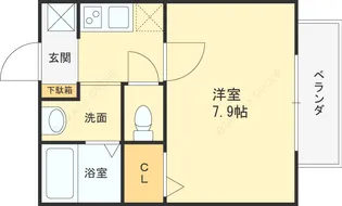 エスペランサ伊丹【1階】の間取り
