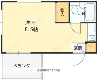 ニューハーモニーセンタービル【503号室】の間取り