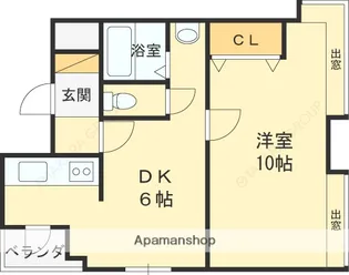 ティーズコート【2階】の間取り
