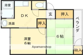 フローラル岩本【3F12号室】の間取り