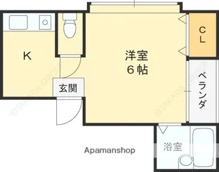 大阪府東大阪市岩田町3丁目【マンション】の間取り