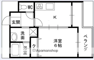 サウスサイド武庫之荘【2階】の間取り