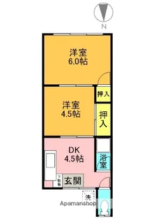 緑町マンション【3階】の間取り