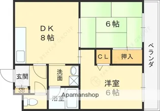 グリーンゲイブルス【2階】の間取り