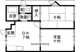 ハイツS&KパートⅠ【1階】の間取り