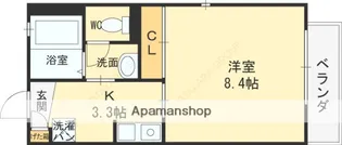 シャルマンシャンブルⅡ【1階】の間取り