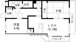 シャトー長洲【4階】の間取り